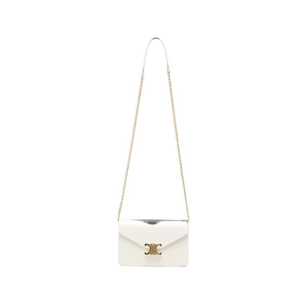 Celine Women Margo Leather Wallet On Chain